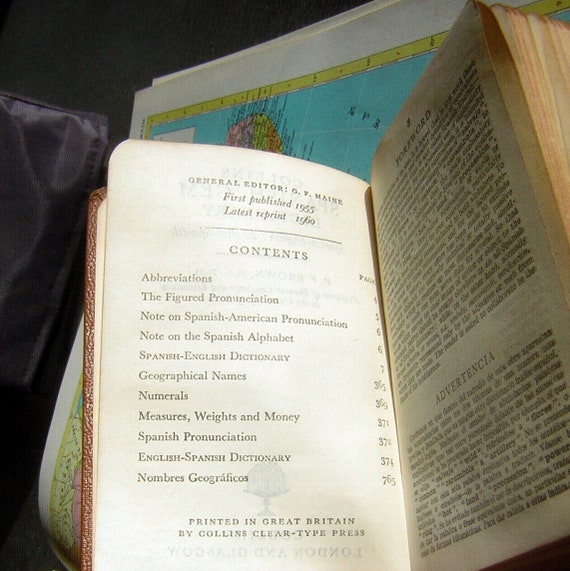 Vintage Collins Gem Dictionary Set of 3 - Translate French/Spanish/German to English Language - Gift for Traveler or Collector - Hand Held - Image 6