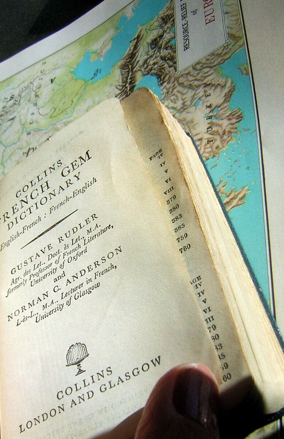 Vintage Collins Gem Dictionary Set of 3 - Translate French/Spanish/German to English Language - Gift for Traveler or Collector - Hand Held - Image 10