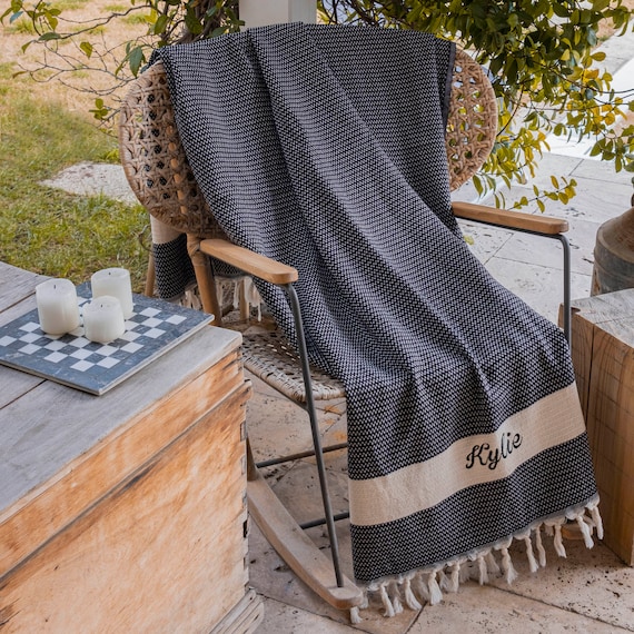 2nd Wedding Anniversary Gift, Cotton Anniversary Gift Blanket, 100% Cotton Wedding Blanket, Unique Gift For Mom, Custom Blanket for Couple - Image 10