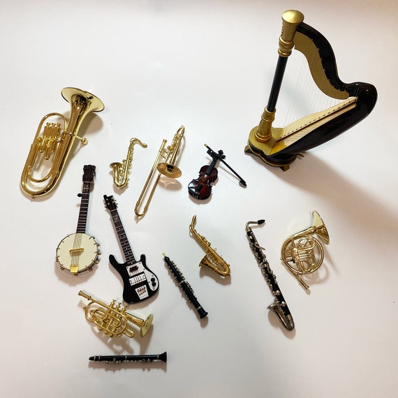 Miniature musical instruments / Musical Instrument Accessories for DIY Musical Robot / Music decor for studio