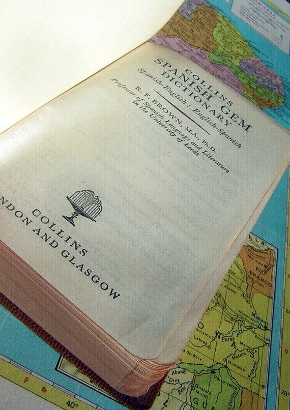 Vintage Collins Gem Dictionary Set of 3 - Translate French/Spanish/German to English Language - Gift for Traveler or Collector - Hand Held - Image 5