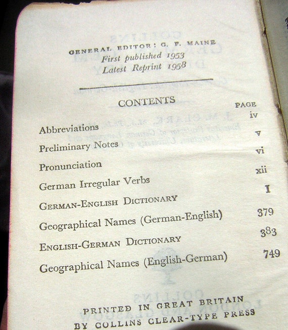 Vintage Collins Gem Dictionary Set of 3 - Translate French/Spanish/German to English Language - Gift for Traveler or Collector - Hand Held - Image 7