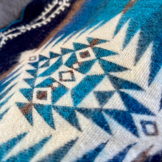 Alpaca Wool Blanket from Ecuador | Ultra-soft blankets | Camping Blanket | Cobalt Blue Blanket | Queen Blanket | - Image 3