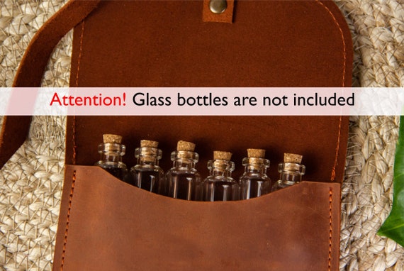 Personalized bushcraft spice kit,Camping spice case,Leather spice rack,Travel spice case,Leather spice holder,Leather spice bag - Image 3