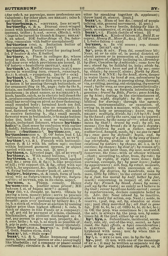 90 Vintage English Dictionary Pages Set 2 BOB-CON | HQ Image Resource Bundle | Instant Digital Download Commercial Use - Image 4