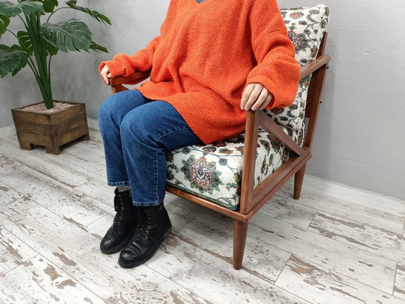 cocktail chair, bohemian armchair, accent chair, reading chair, lounging chair, handmade furniture, retro chair, rocking chair, SOFA 40 - Image 6