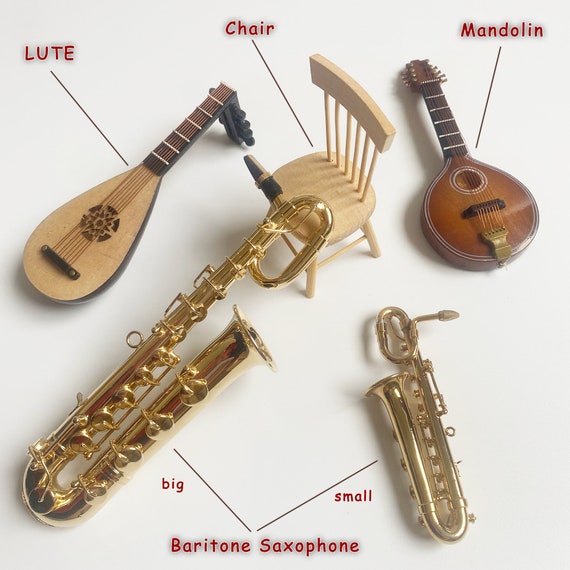 Miniature musical instruments / Musical Instrument Accessories for DIY Musical Robot / Music decor for studio - Image 8
