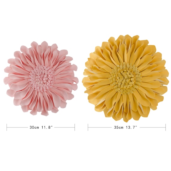 3D Sunflower Decorative Throw Pillows with Insert, Flower Accent Pillow, Velvet throw pillow, Home decor gift for Couch Bed Bedroom Sofa - Image 8