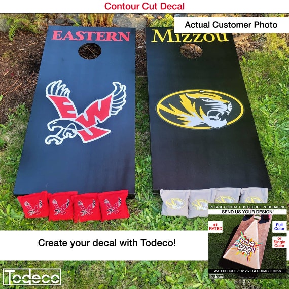 Cornhole Decal, Wood Decals, Skins, Custom Cornhole Board, Cornhole Board Wrap, Custom Wrap, Monogram Cornhole Decal, Cornhole Sticker - Image 5