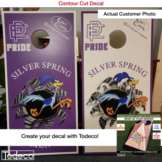 Cornhole Decal, Wood Decals, Skins, Custom Cornhole Board, Cornhole Board Wrap, Custom Wrap, Monogram Cornhole Decal, Cornhole Sticker - Image 3