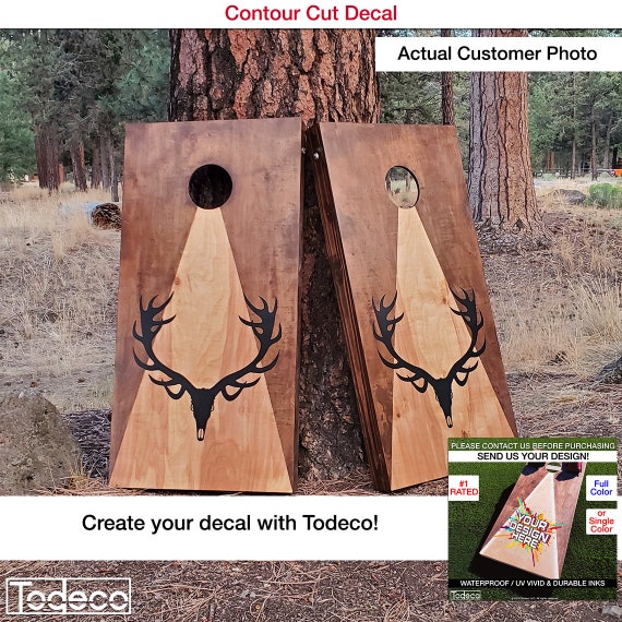 Cornhole Decal, Wood Decals, Skins, Custom Cornhole Board, Cornhole Board Wrap, Custom Wrap, Monogram Cornhole Decal, Cornhole Sticker - Image 10