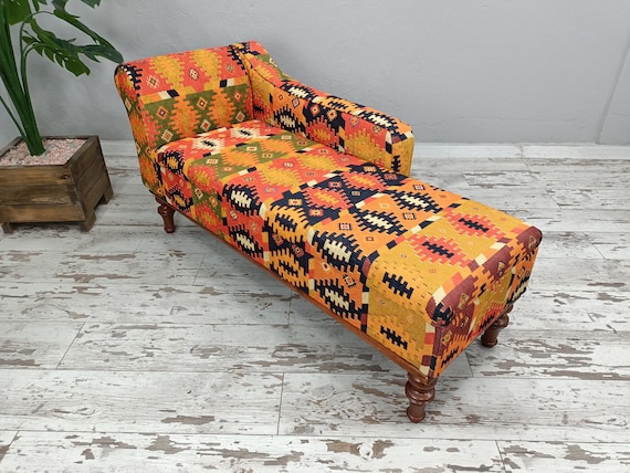 Daybed bedding, Chaise lounge chair, Dressing chair, Upholstered chaise, Bedroom sofa, Bench with storage, Yoga seat, Sofa couch, SOFA 161 - Image 4