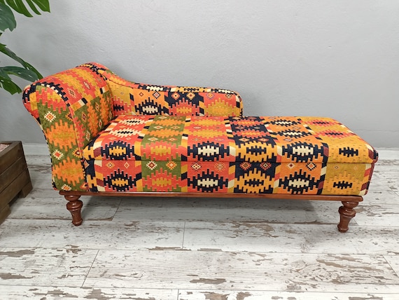 Daybed bedding, Chaise lounge chair, Dressing chair, Upholstered chaise, Bedroom sofa, Bench with storage, Yoga seat, Sofa couch, SOFA 161 - Image 6