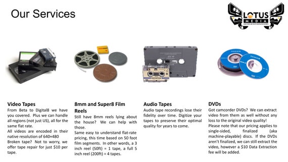 DVD (and Mini DVD) Transfer Service, Digitization to Digital MP4 (MPEG4) file - Image 2