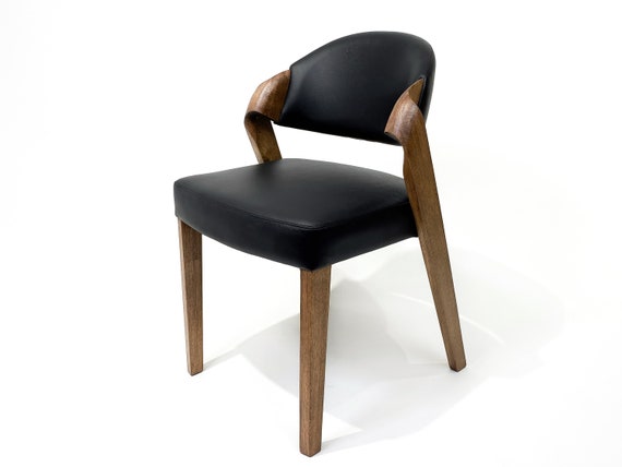 Dining Chair with High Seating Comfort and Ergonomic Design, Dining chairs in leather, Handmade side chair for Kitchen, Handmade furniture - Image 3