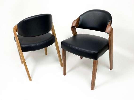 Dining Chair with High Seating Comfort and Ergonomic Design, Dining chairs in leather, Handmade side chair for Kitchen, Handmade furniture - Image 7