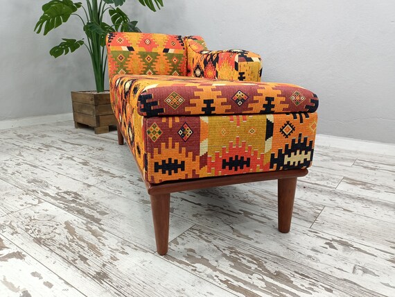 Daybed bedding, Chaise lounge chair, Dressing chair, Upholstered chaise, Bedroom sofa, Bench with storage, Yoga seat, Sofa couch, SOFA 161 - Image 9