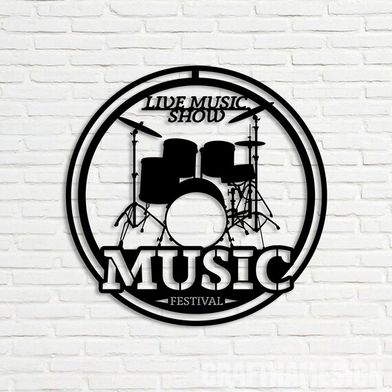 Personalized Music Audio Studio Metal Wall Art LED Light, Custom Microphone Headphones Name Sign, Home Decor Musical Musician Room - Image 2