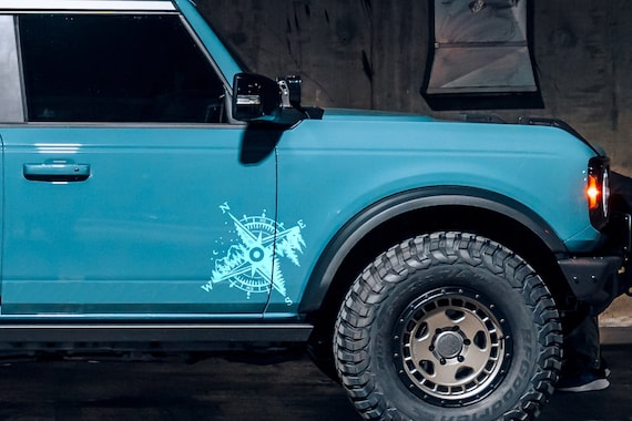 Mountain Compass Decal | Outdoor Decal | Car Decal | Adventure Decal | Compass Sticker | Mountain Compass | Laptop Decal | Tree Decal | 277 - Image 2