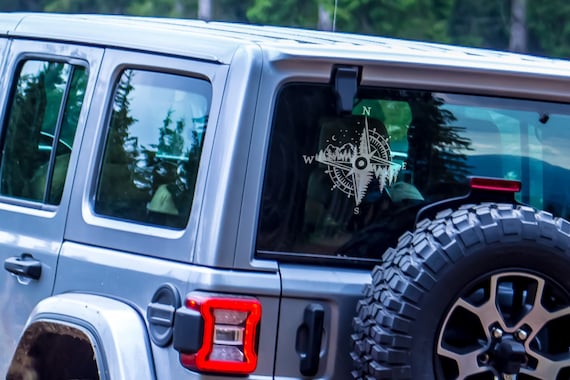 Mountain Compass Decal | Outdoor Decal | Car Decal | Adventure Decal | Compass Sticker | Mountain Compass | Laptop Decal | Tree Decal | 277 - Image 4