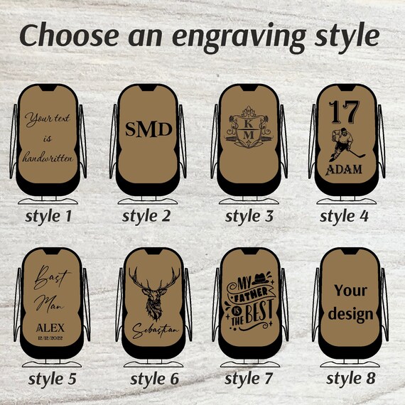 Wooden Air Vent Wireless Charger Car Phone Holder | Personalized Gift for Boyfriend - Image 4