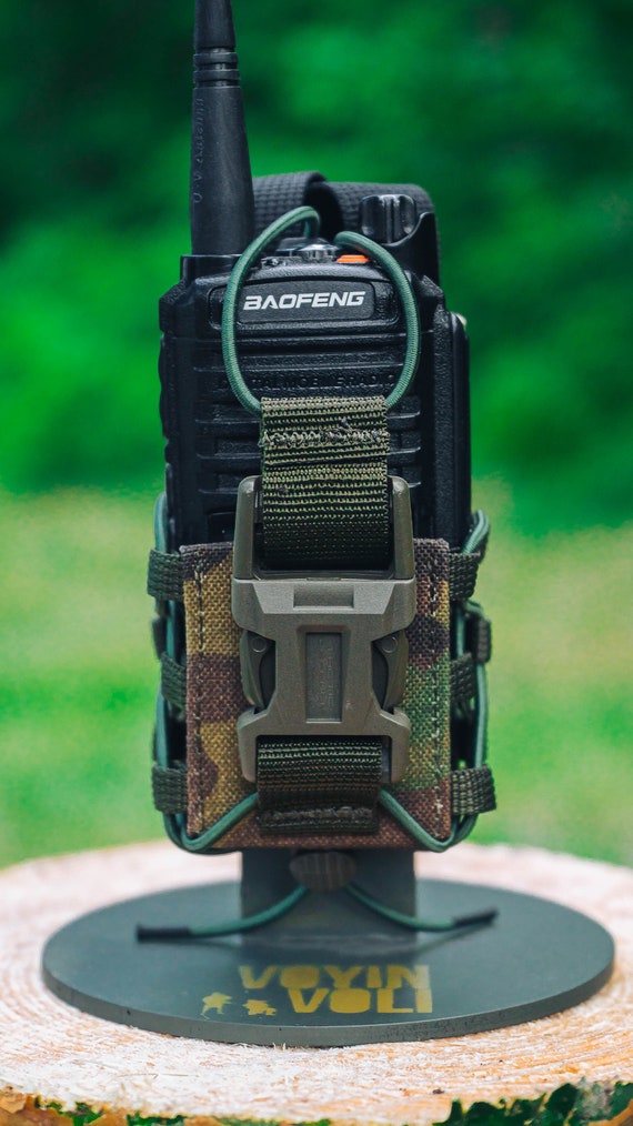 Tactical radio pouch MOLLE Radio Holster Ukrainian Military camouflage bag with Fixation element and Fastex buckle Mounting System - Image 5