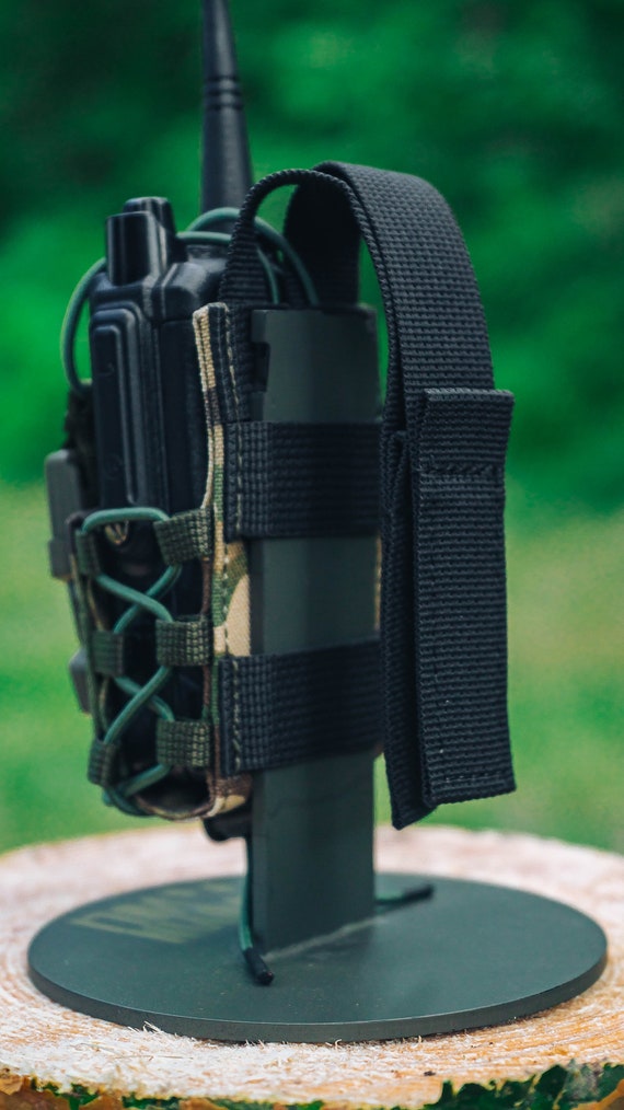 Tactical radio pouch MOLLE Radio Holster Ukrainian Military camouflage bag with Fixation element and Fastex buckle Mounting System - Image 4