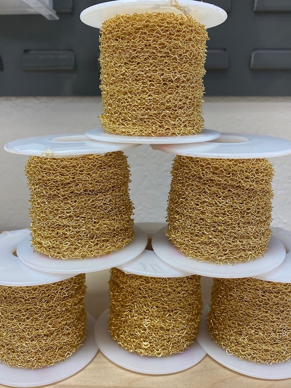 Heart Chain by the Foot - 3.2mm Sterling Silver, 14kt Gold Filled, Rose Gold Filled Heart Chain - Bubble Heart Permanent Jewelry - USA C8 - Image 10