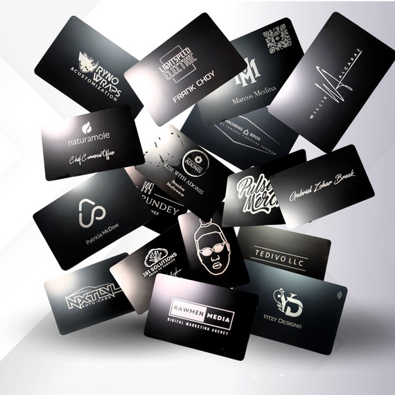 Custom Full Metal NFC Business Card, Tap Card (Front + QR Back) - Image 9