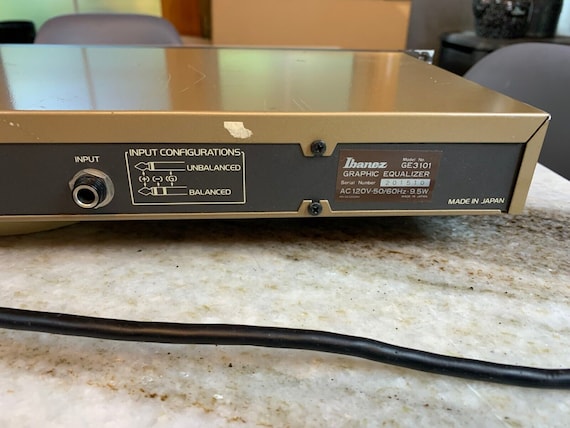 Vintage 1984 1/3 octave eq equalizer made in japan 6.35 mm trs/ts input / output - Image 10