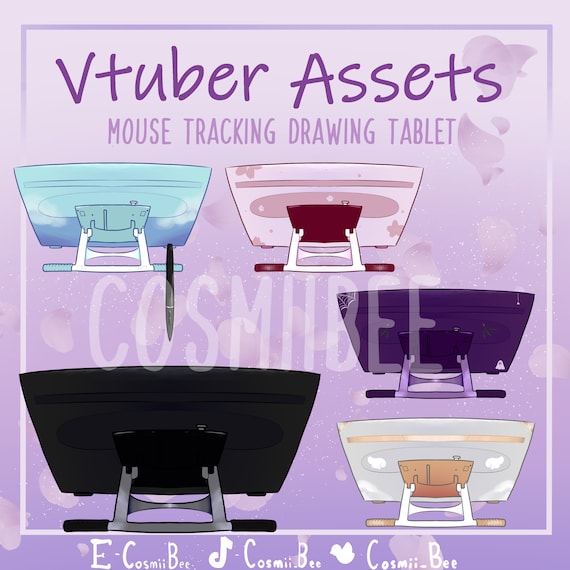 Drawing/Graphics Tablet (Pack 1) - Mouse Tracking Vtuber Asset (Vtube studio) -5 Variations-