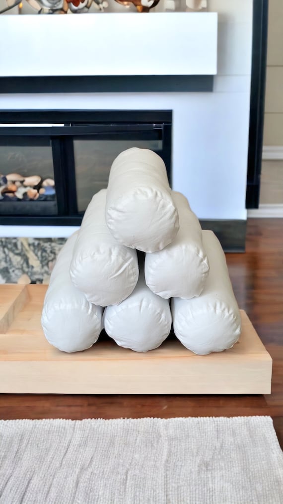 Cotton Bolster Pillow Insert,Decorative Pillow Insert,6" Insert,7" Insert,8" Insert,All Size Bolster Inserts,with zipper - Image 7