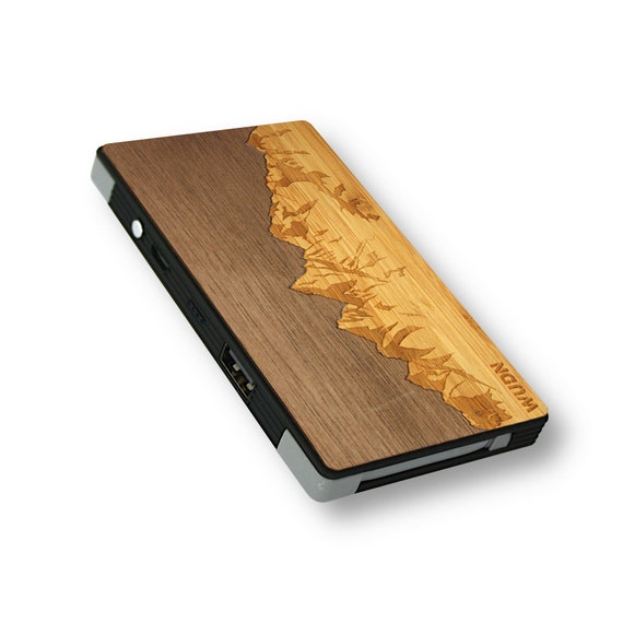 Customizable Slim-Dual Wooden Power Bank - Image 2
