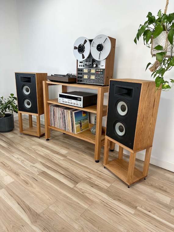 Speaker Stands / HF4’s / Completely Customizable / Solid Hardwood / Home Audio Stands - Image 3