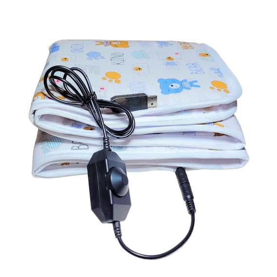 USB heating blanket for kids (20W power, 100x50cm), electric heated sleeping mat, heated blanket for children, heating for sleeping