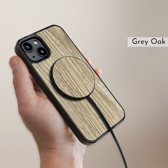 Wood MagSafe Wireless Charger, 15 Watt Fast Wireless Magnetic Charging Pad USB-C Circle Wireless Qi Charger - Image 10