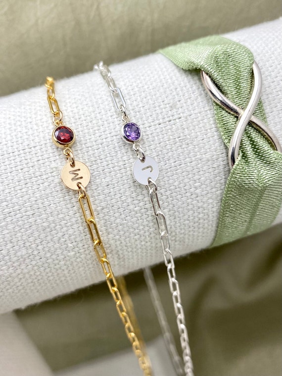 4mm 14kt Gold Filled Birthstone CONNECTORS - You Choose Mix & Match - Top Quality AAA Cz Bezel - Bulk Permanent Jewelry Supply - USA made B2 - Image 4