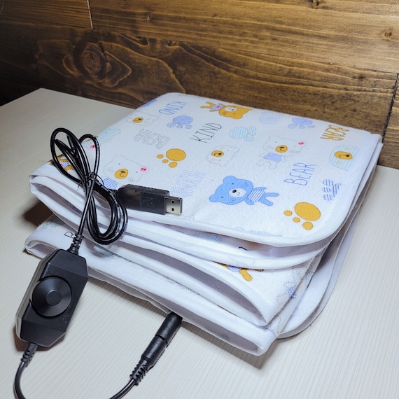 USB heating blanket for kids (20W power, 100x50cm), electric heated sleeping mat, heated blanket for children, heating for sleeping - Image 3