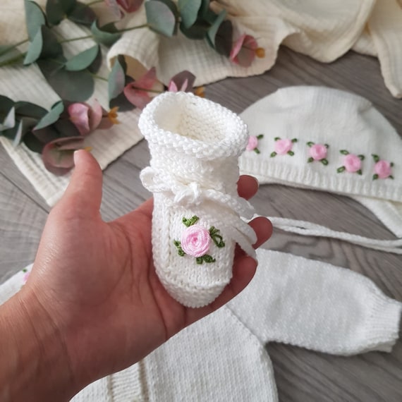 Newborn Baby Girl Homecoming Outfit, Baby Girl Rompers Set, Baby Clothes, Organic Baby Clothes, Coming Home Baby Clothes, Baby Girl Gift - Image 7