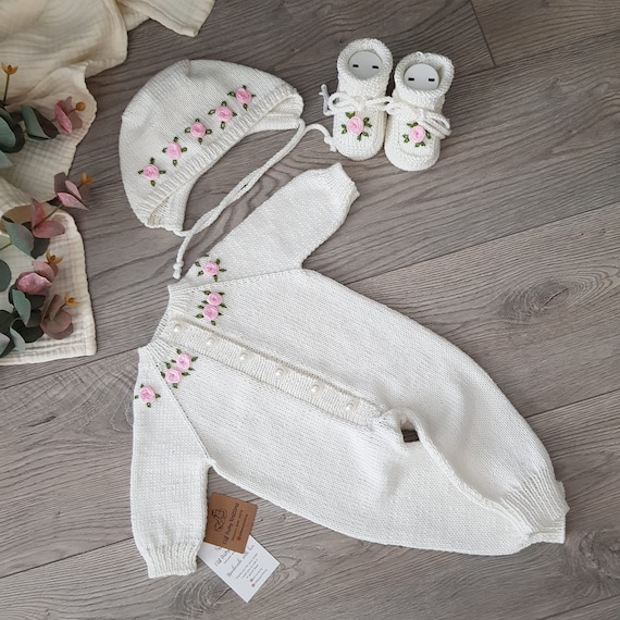Newborn Baby Girl Homecoming Outfit, Baby Girl Rompers Set, Baby Clothes, Organic Baby Clothes, Coming Home Baby Clothes, Baby Girl Gift - Image 8