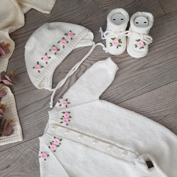 Newborn Baby Girl Homecoming Outfit, Baby Girl Rompers Set, Baby Clothes, Organic Baby Clothes, Coming Home Baby Clothes, Baby Girl Gift - Image 4
