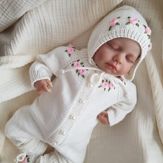Newborn Baby Girl Homecoming Outfit, Baby Girl Rompers Set, Baby Clothes, Organic Baby Clothes, Coming Home Baby Clothes, Baby Girl Gift - Image 2