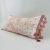 Blush Pink Toile Lumbar Pillow Cover with Optional Tassel Trim