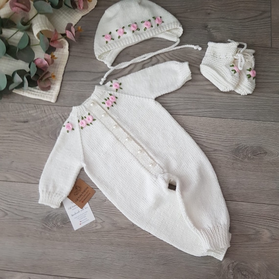 Newborn Baby Girl Homecoming Outfit, Baby Girl Rompers Set, Baby Clothes, Organic Baby Clothes, Coming Home Baby Clothes, Baby Girl Gift - Image 6