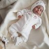 Newborn Baby Girl Homecoming Outfit, Baby Girl Rompers Set, Baby Clothes, Organic Baby Clothes, Coming Home Baby Clothes, Baby Girl Gift