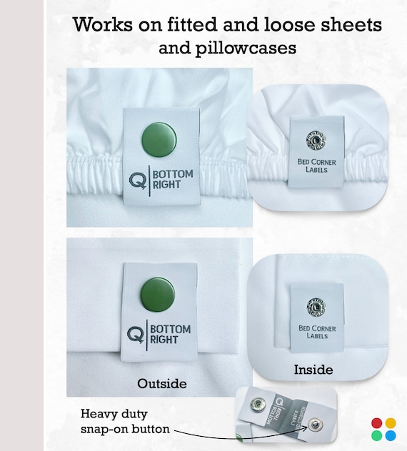 Bed Sheet Labels: Easy Bed Making, Laundry Organization - Image 3