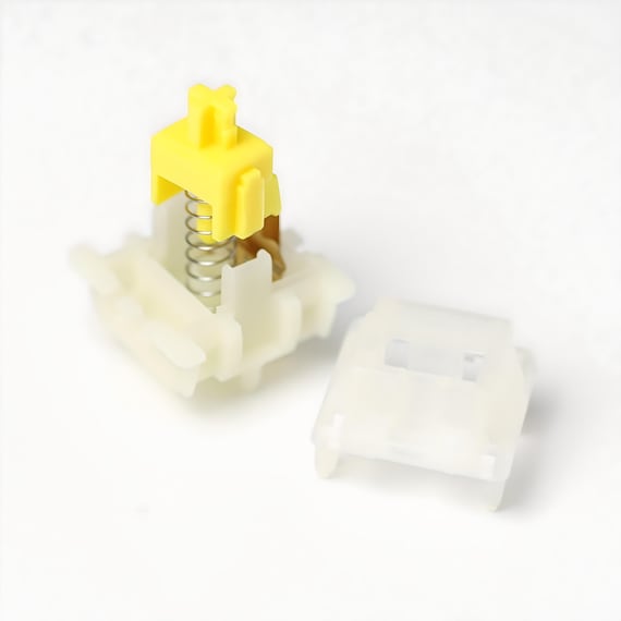 Lubed & Filmed Gateron Milky Yellow Pro Linear Switches - Image 4