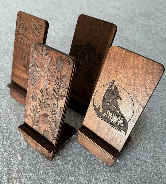 Wood Wireless Phone Charger/Docking Station (Can be personalized) - Image 6