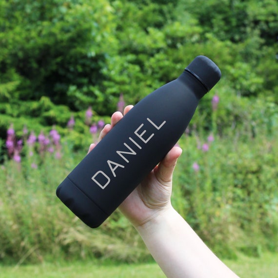 Personalised Metal Water Bottle Reusable Gym Yoga Bottle BPA Free Leakproof Sports Drinking Travel Flask Any Name and Company Logo Engraved - Image 9