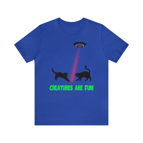 Cats Playing Laser Pointer T-shirt: Alien Abduction Tee - Image 2